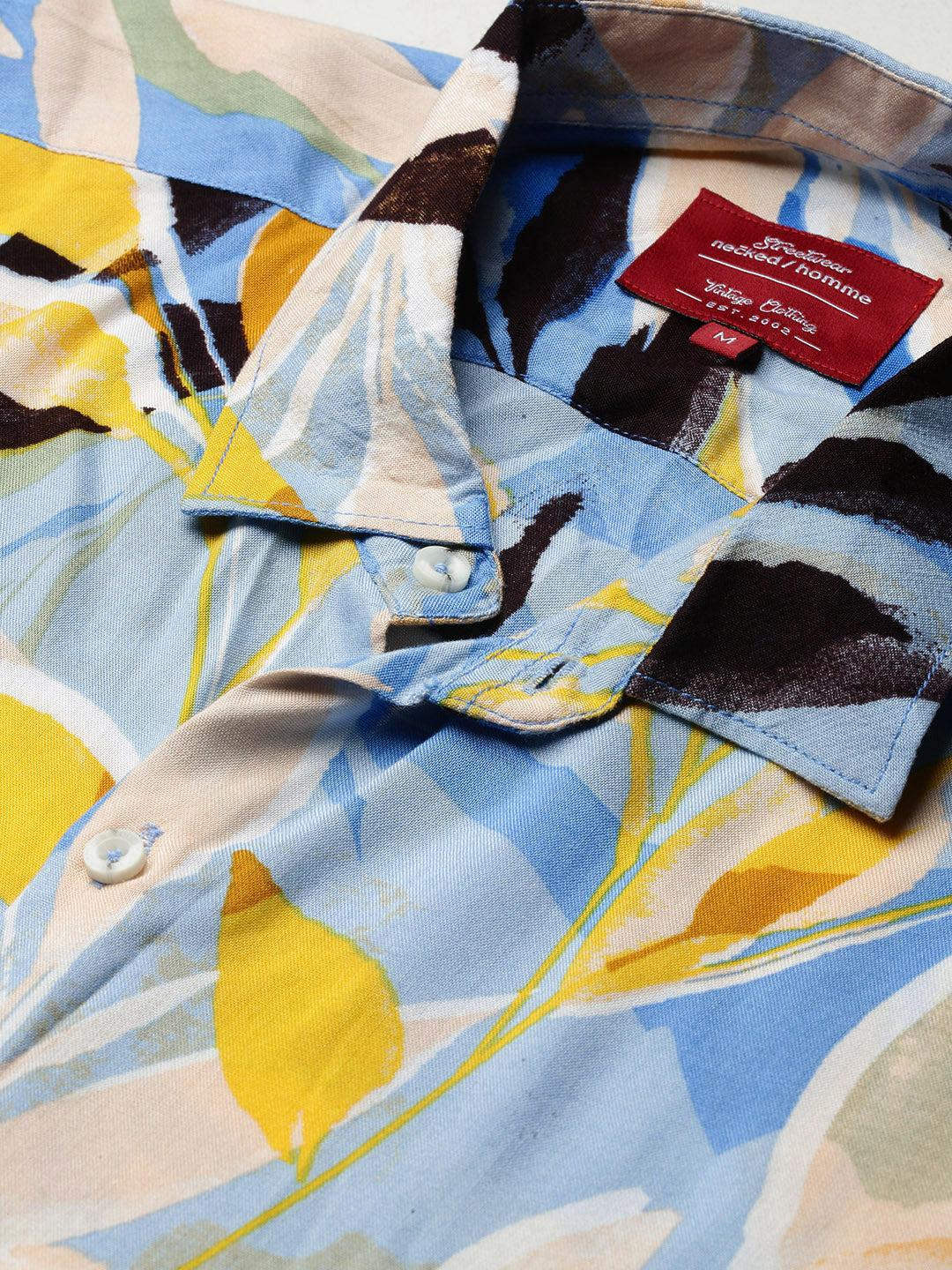 Printed Viscose Half Sleeve Shirt Without Pocket
