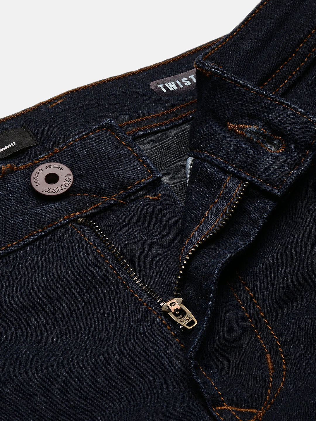 Dark Blue Raw Wash Comfort Jeans