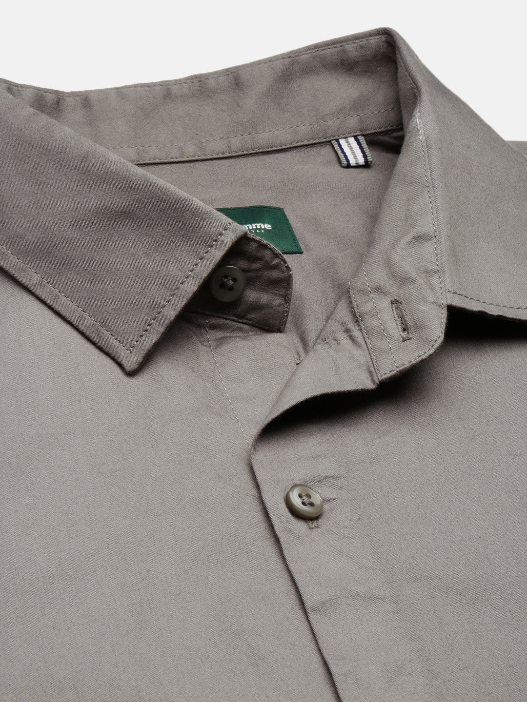 Dark Gray Full Sleeve Shartin Shirt Without Pocket