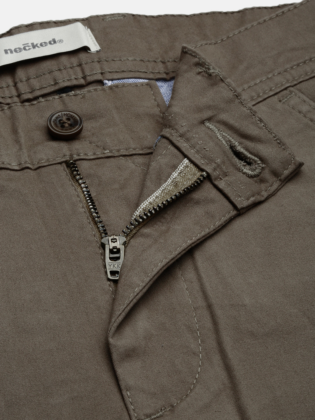 Tan Slim Fit Men’s Cotton Pants
