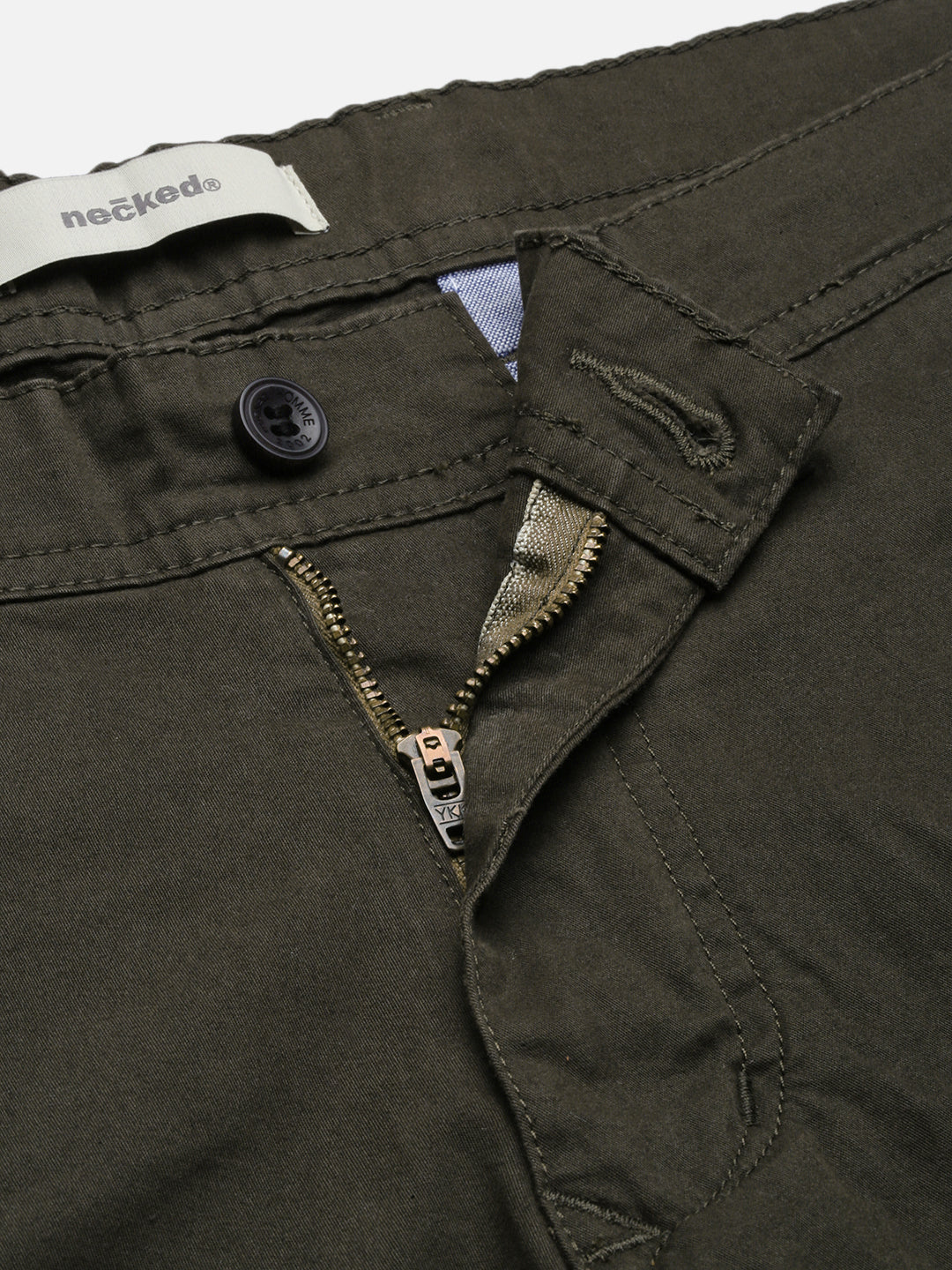 Olive Slim Fit Cargo Shorts
