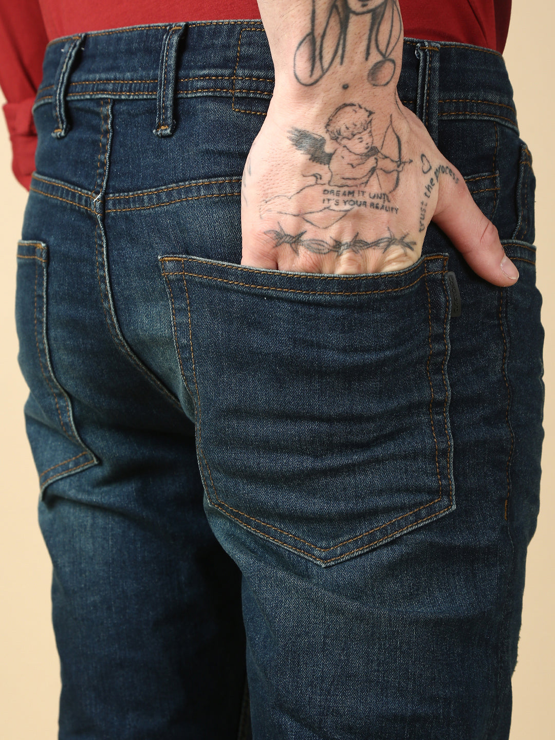 Mild Blue Slim Fit Stretchable Jeans