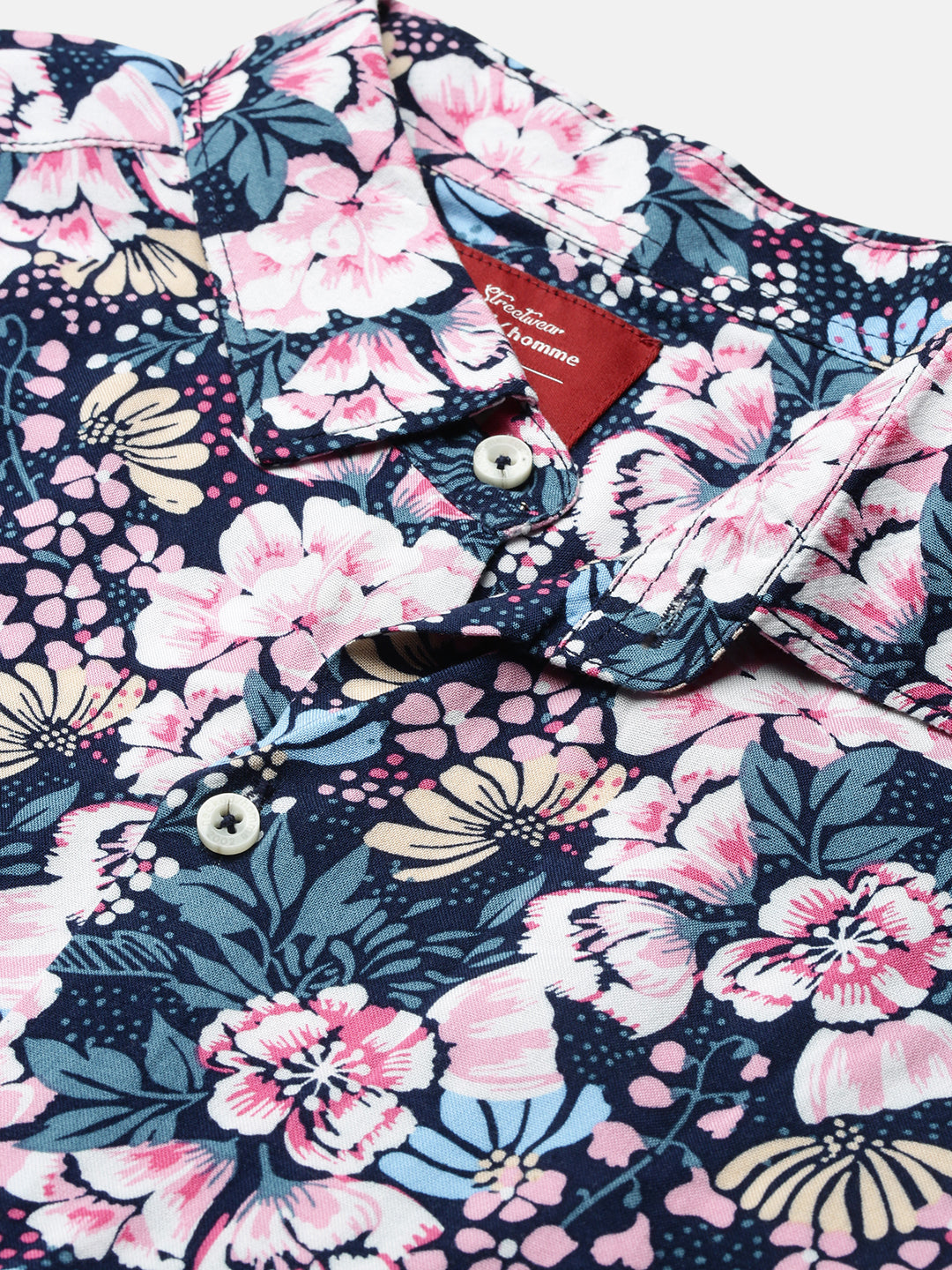 Printed Viscose Half Sleeve Shirt Without Pocket