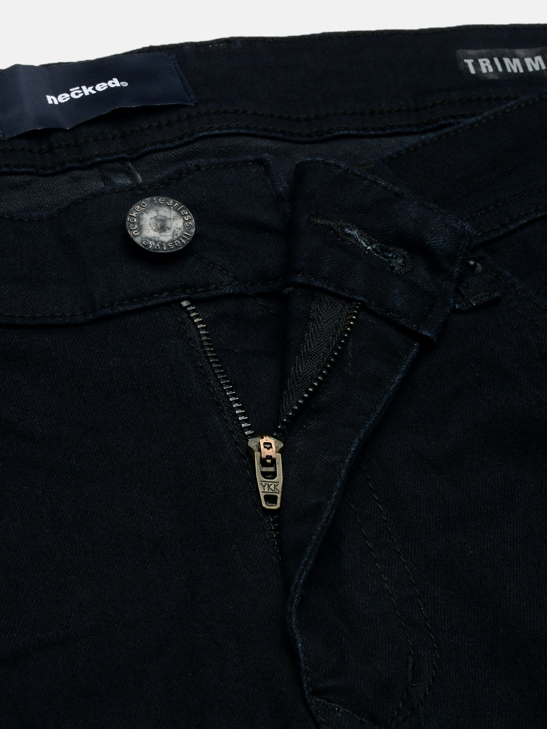 Raw Dark Blue Straight Stretchable Jeans