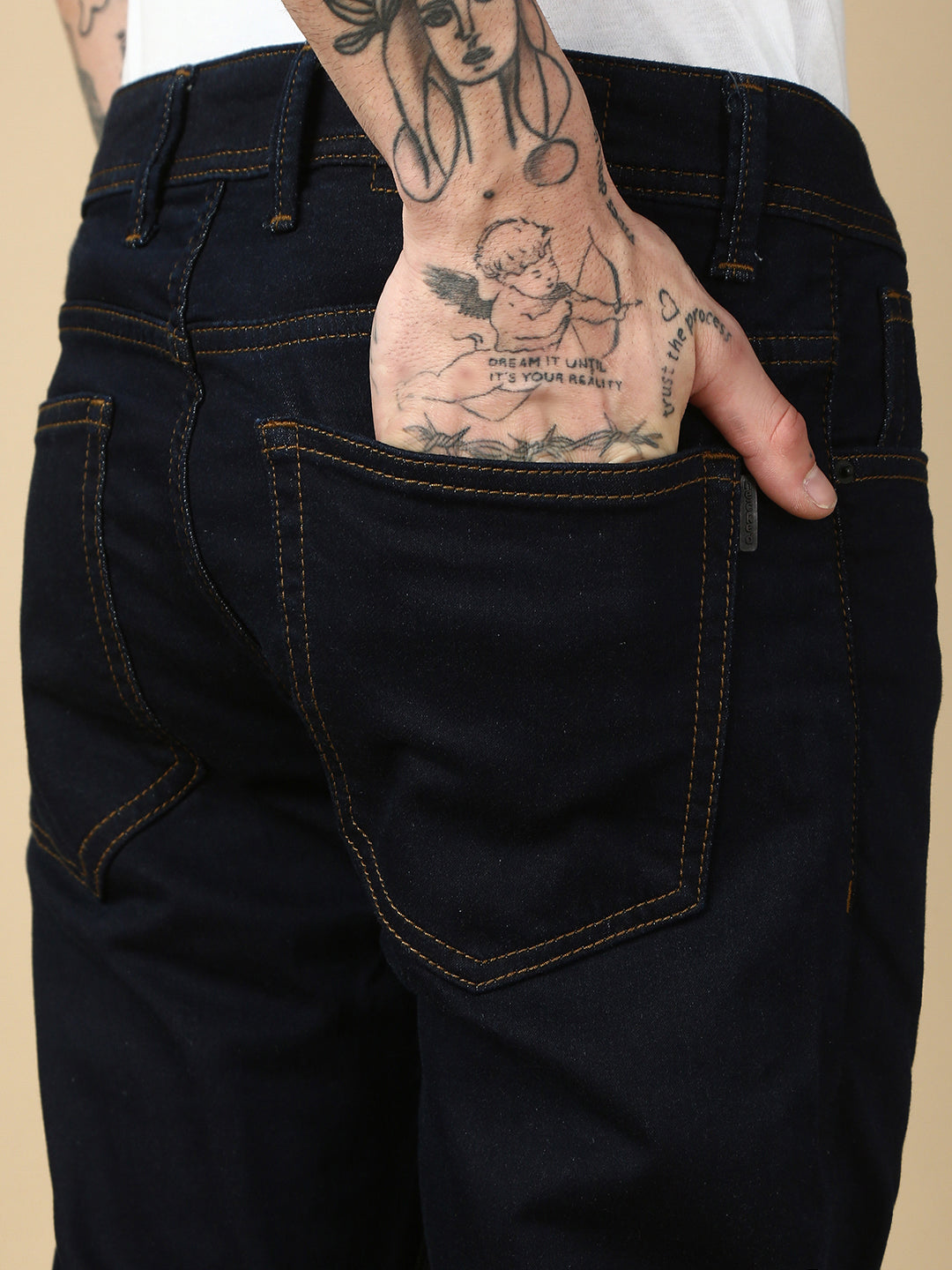 Dark Blue Slim Fit Stretchable Jeans