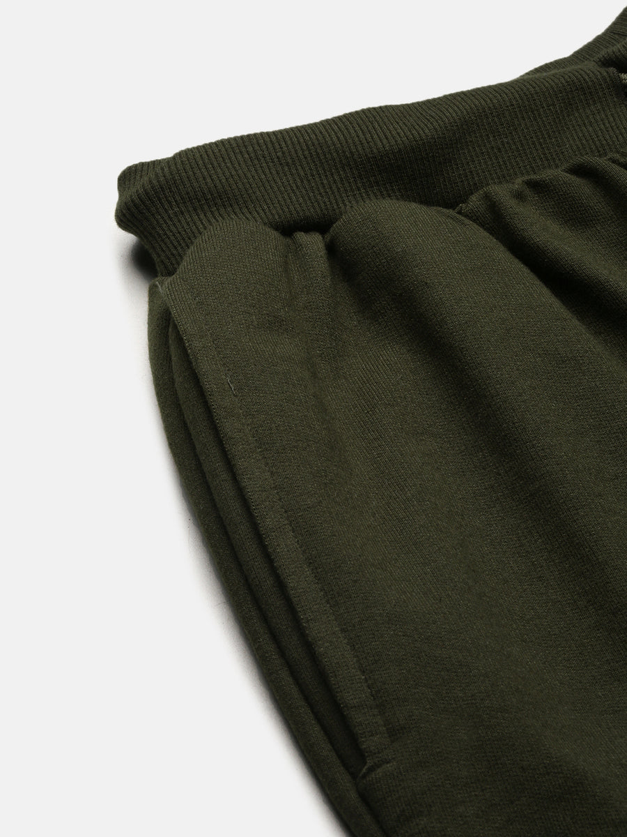 Military Green Cotton Oversize Lower