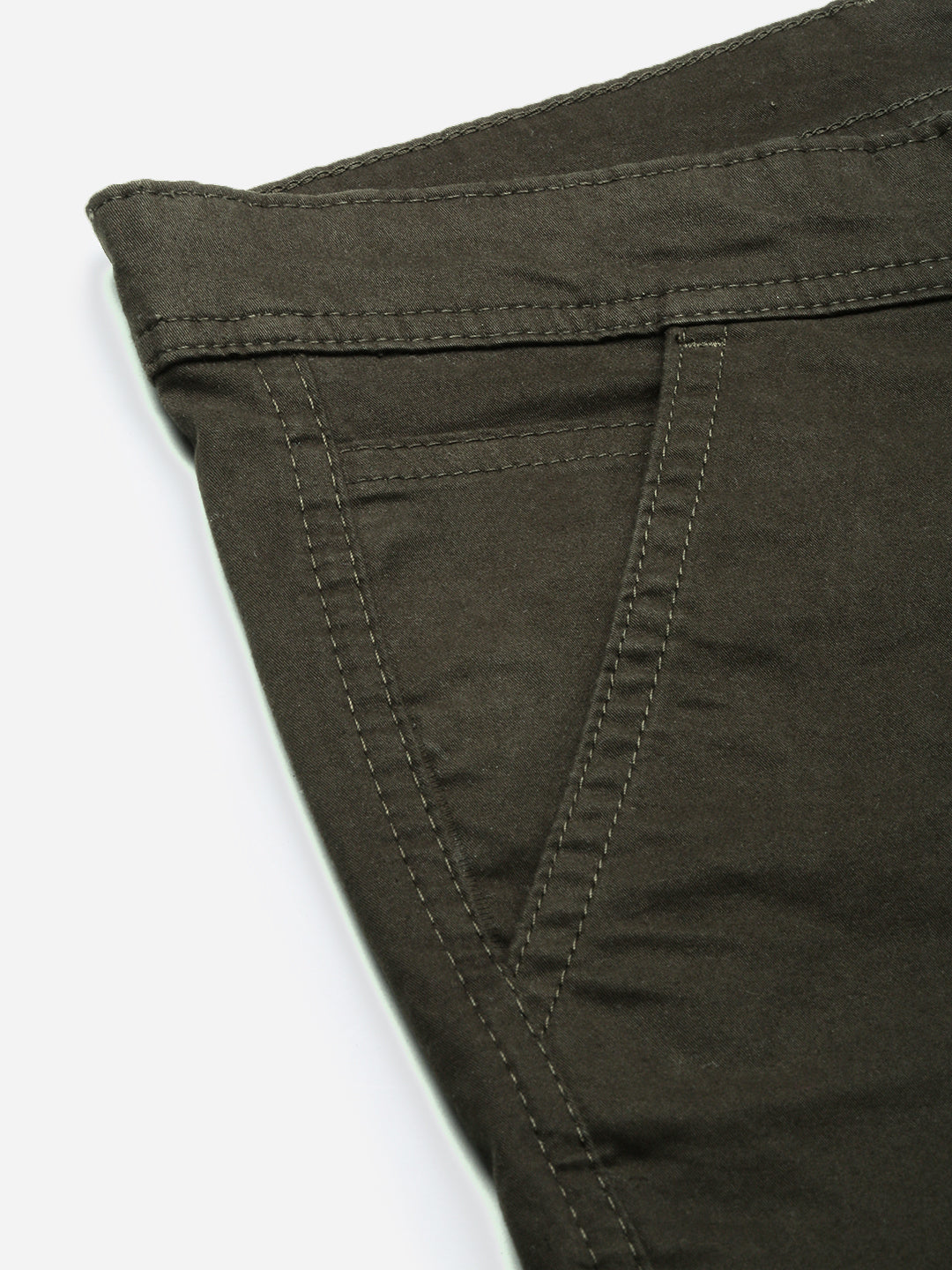 Dark Olive Slim Fit Men’s Cotton Pants