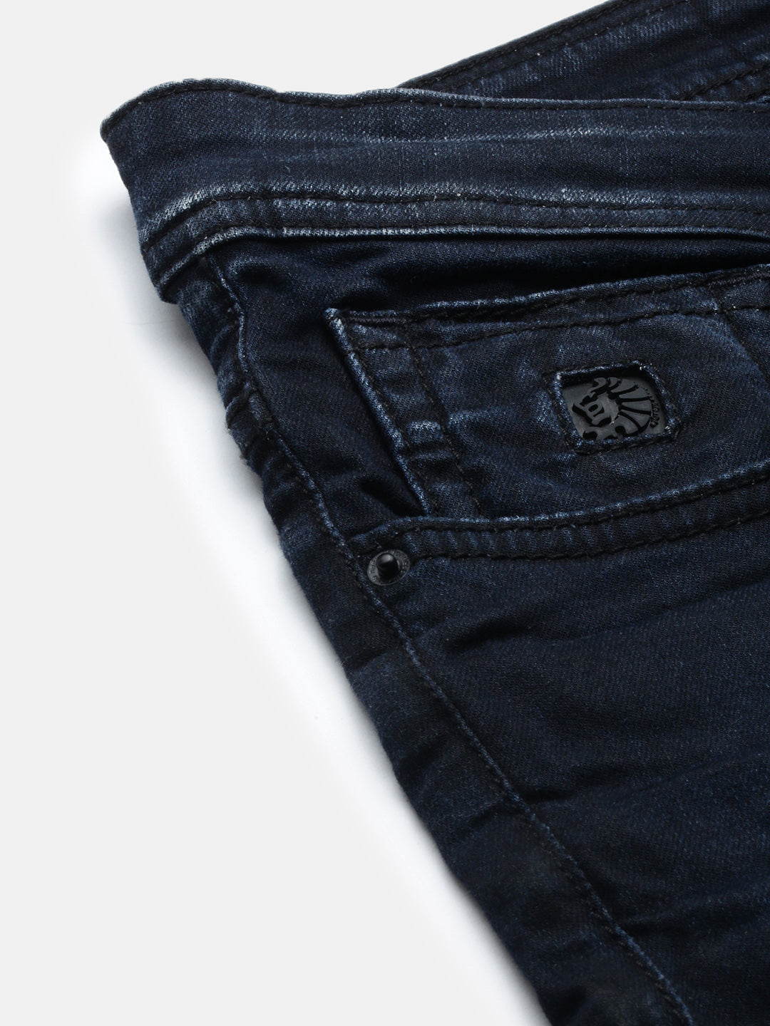 Dark Vintage Blue Straight Stretchable Jeans