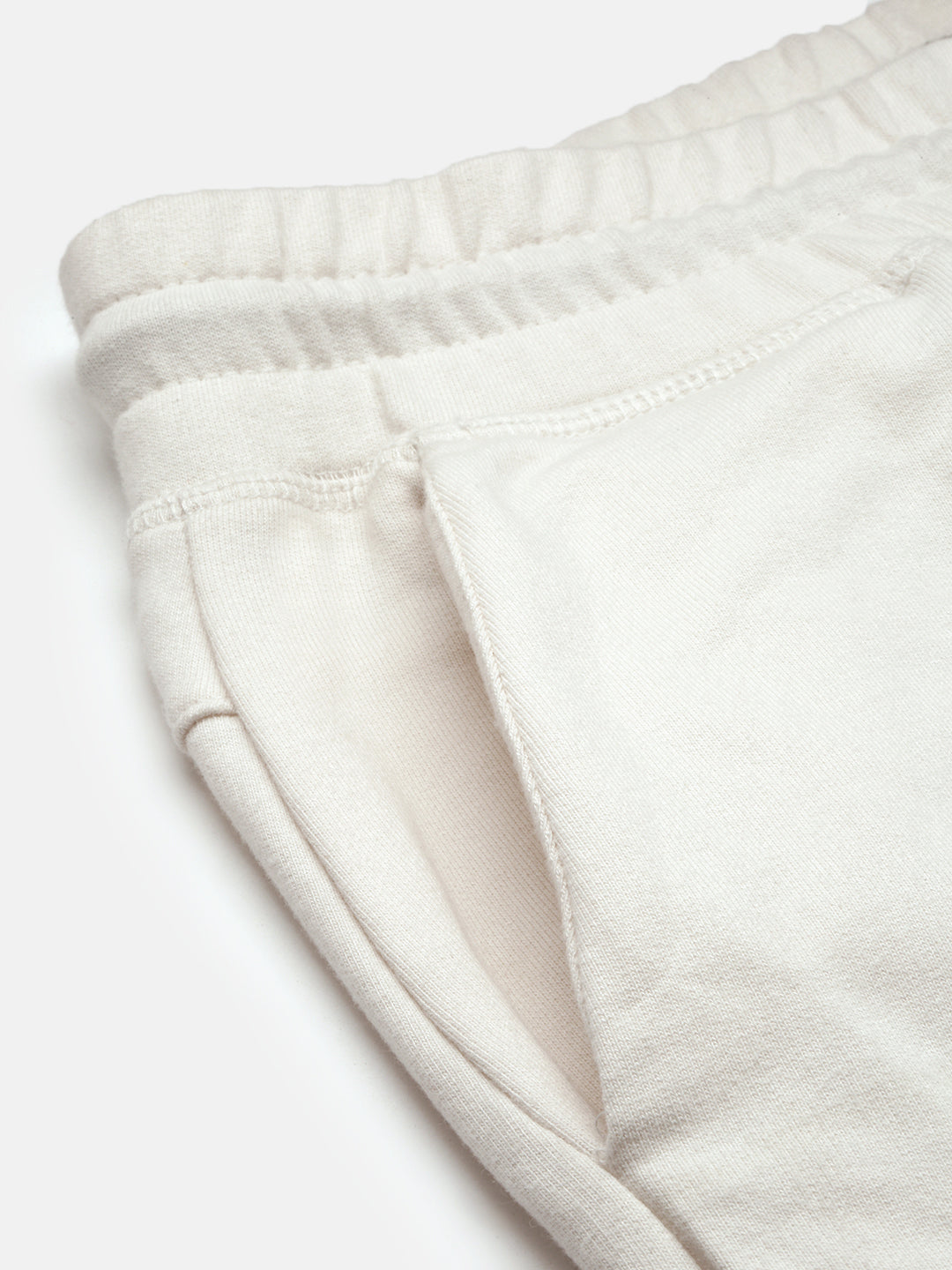 Off White Cotton Looper Men's Lower