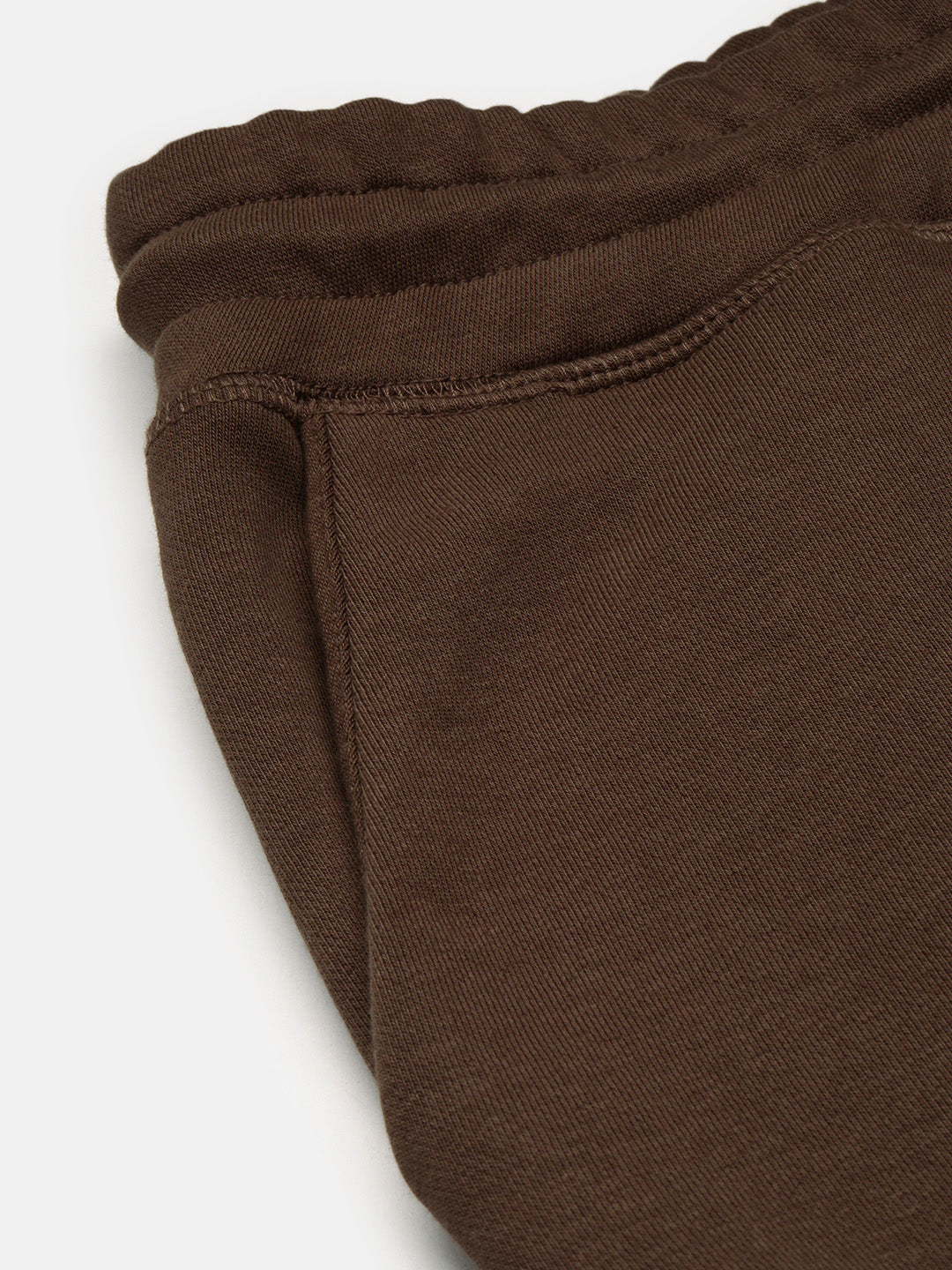 Brown Cotton Looper Men's Lower