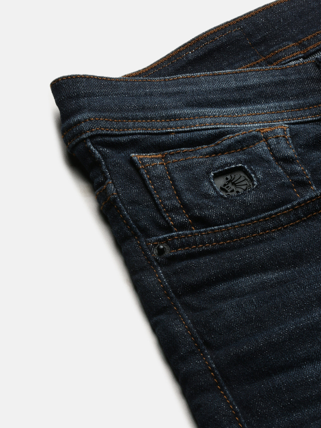Vintage Dark Blue Straight Stretchable Jeans
