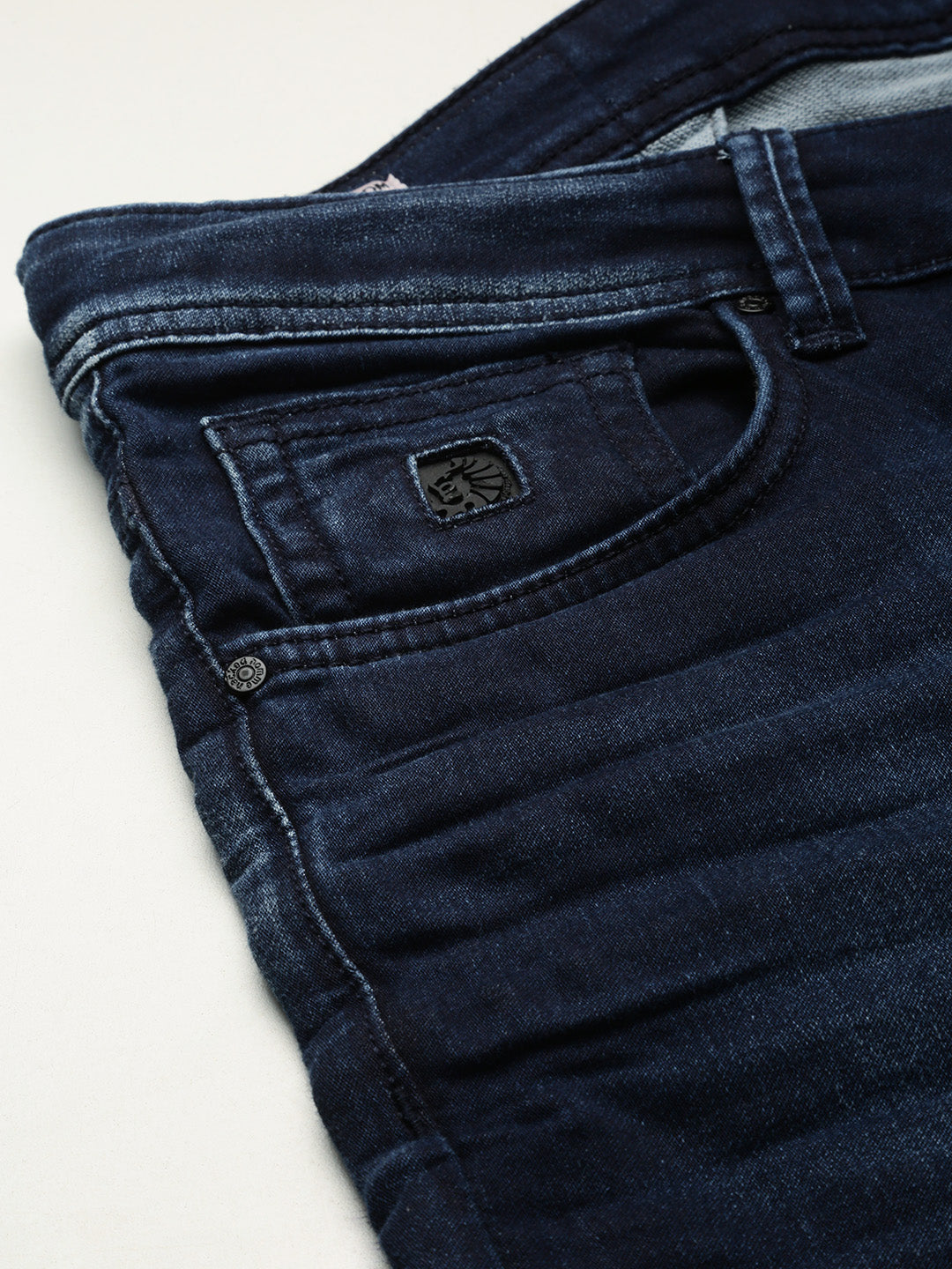 Blue Dark Vintage Slim Fit Stretchable Jeans