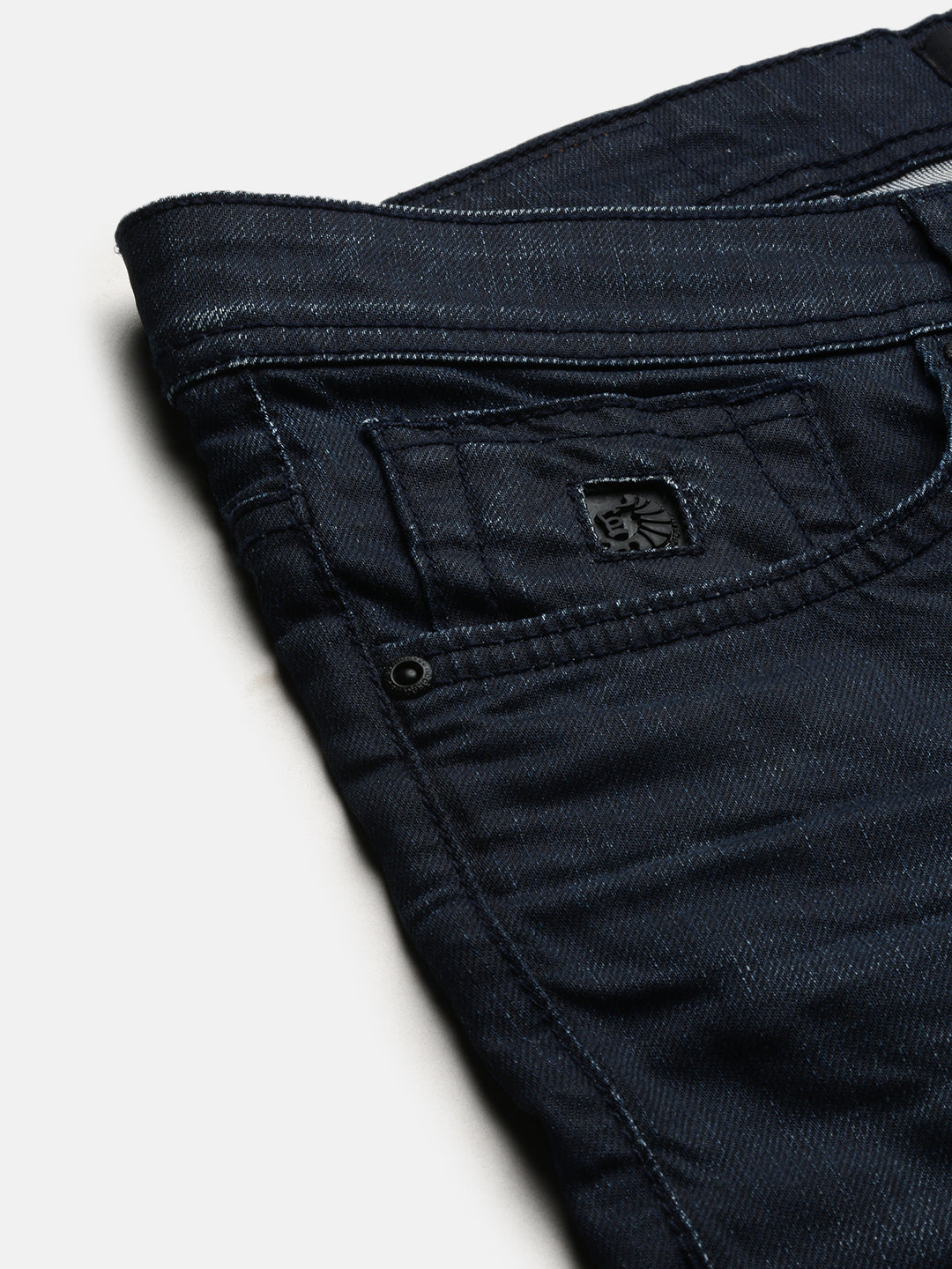Dark Blue Straight Stretchable Jeans