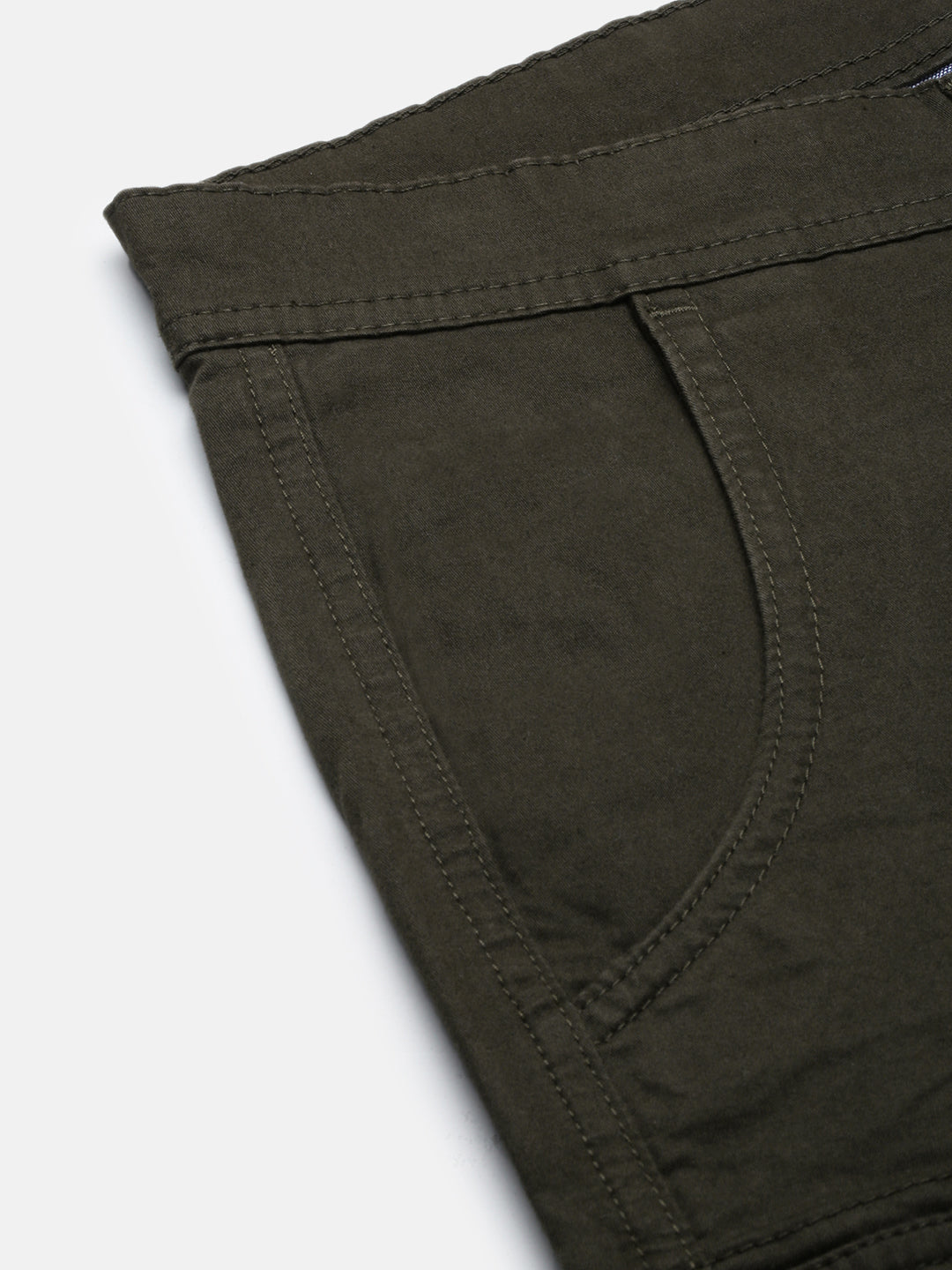 Olive Slim Fit Cargo Shorts