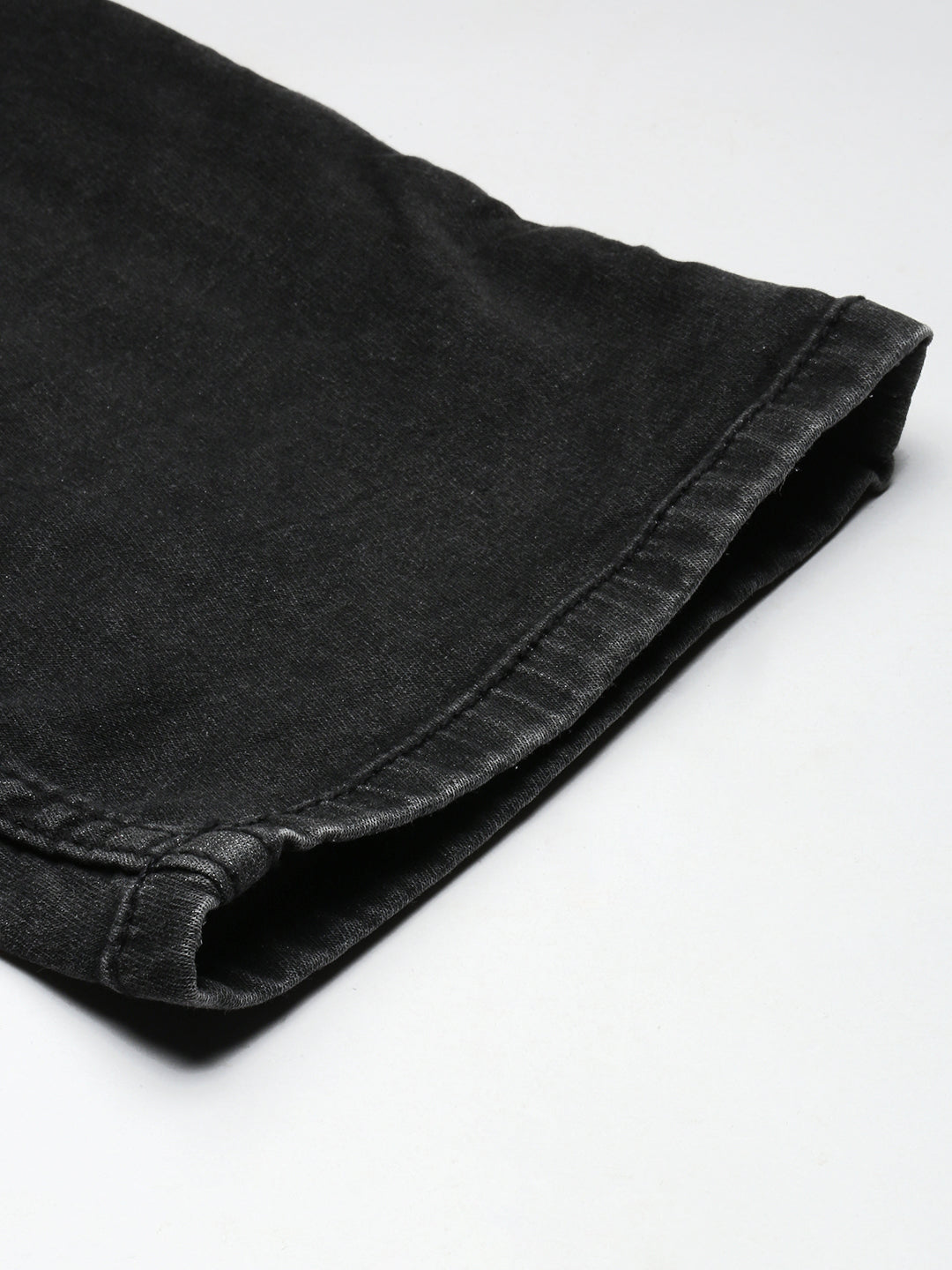 Black Gray Vintage Slim Fit Stretchable Jeans