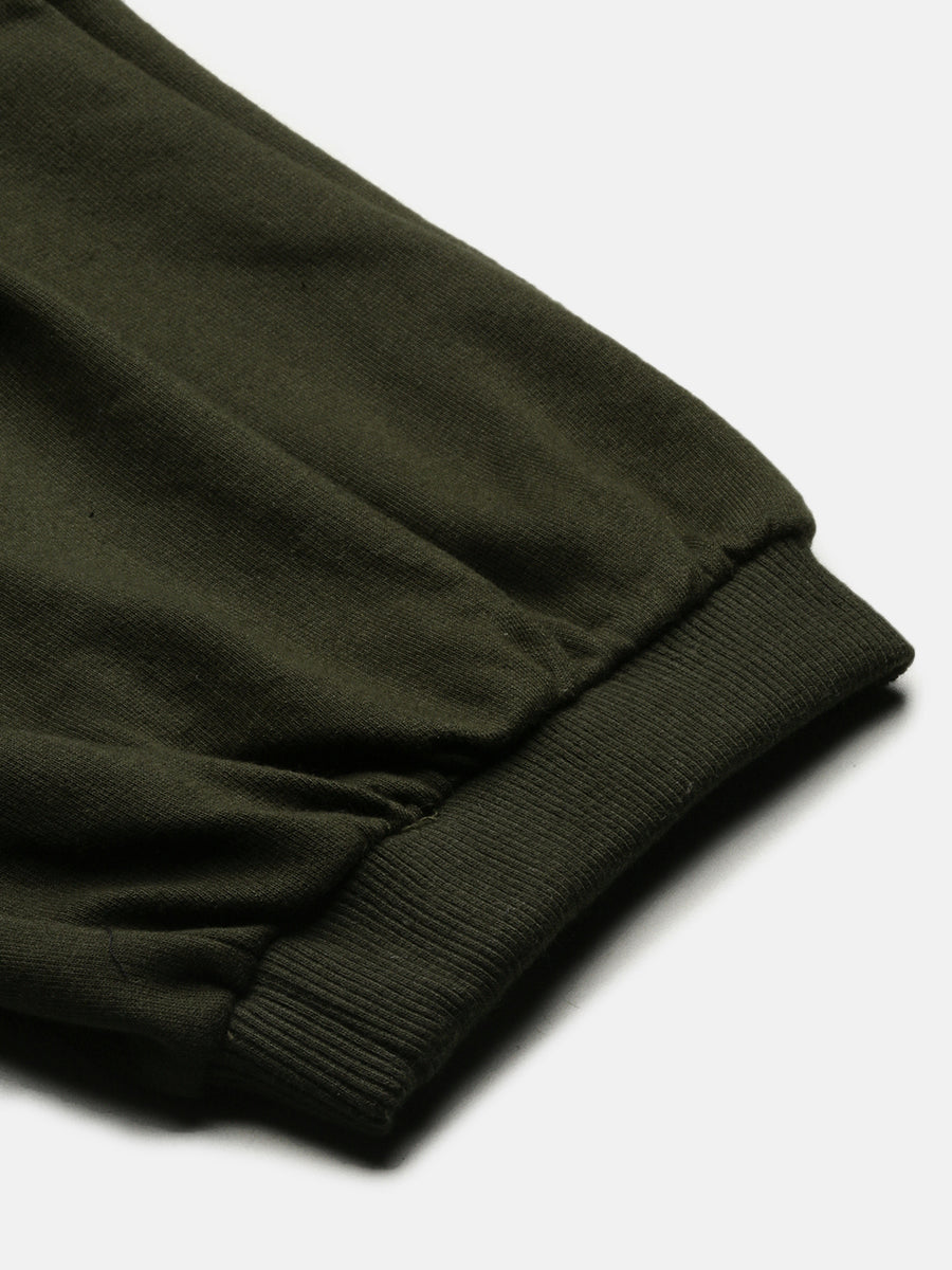 Military Green Cotton Oversize Lower
