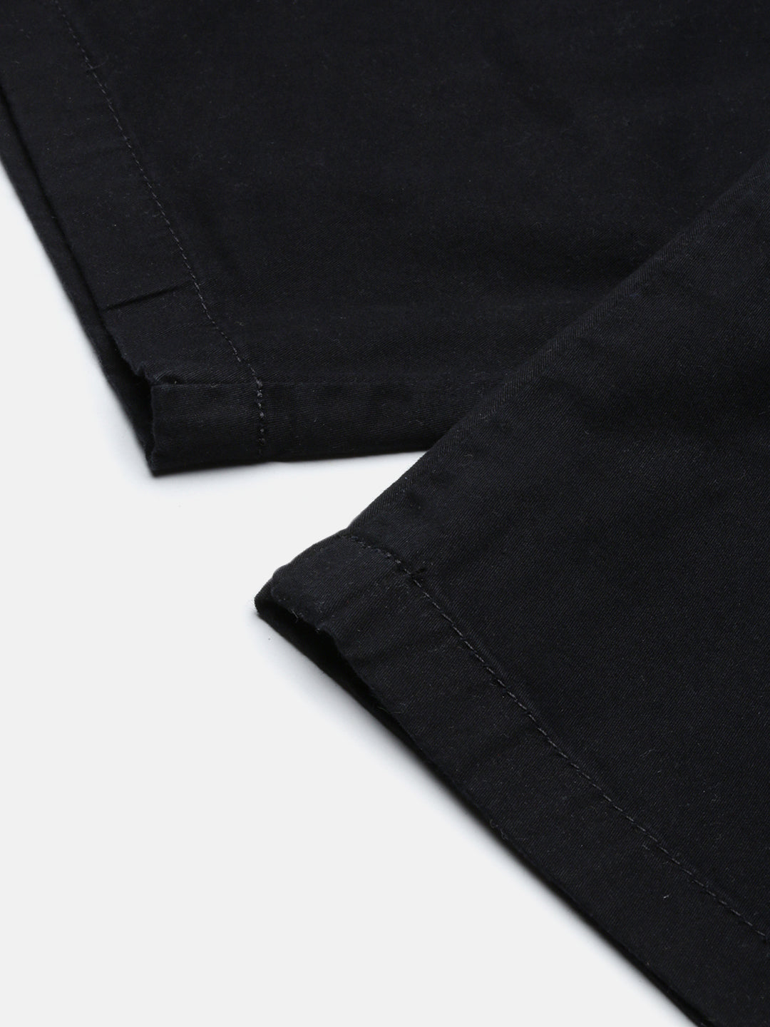 Black Slim Fit Cargo Shorts