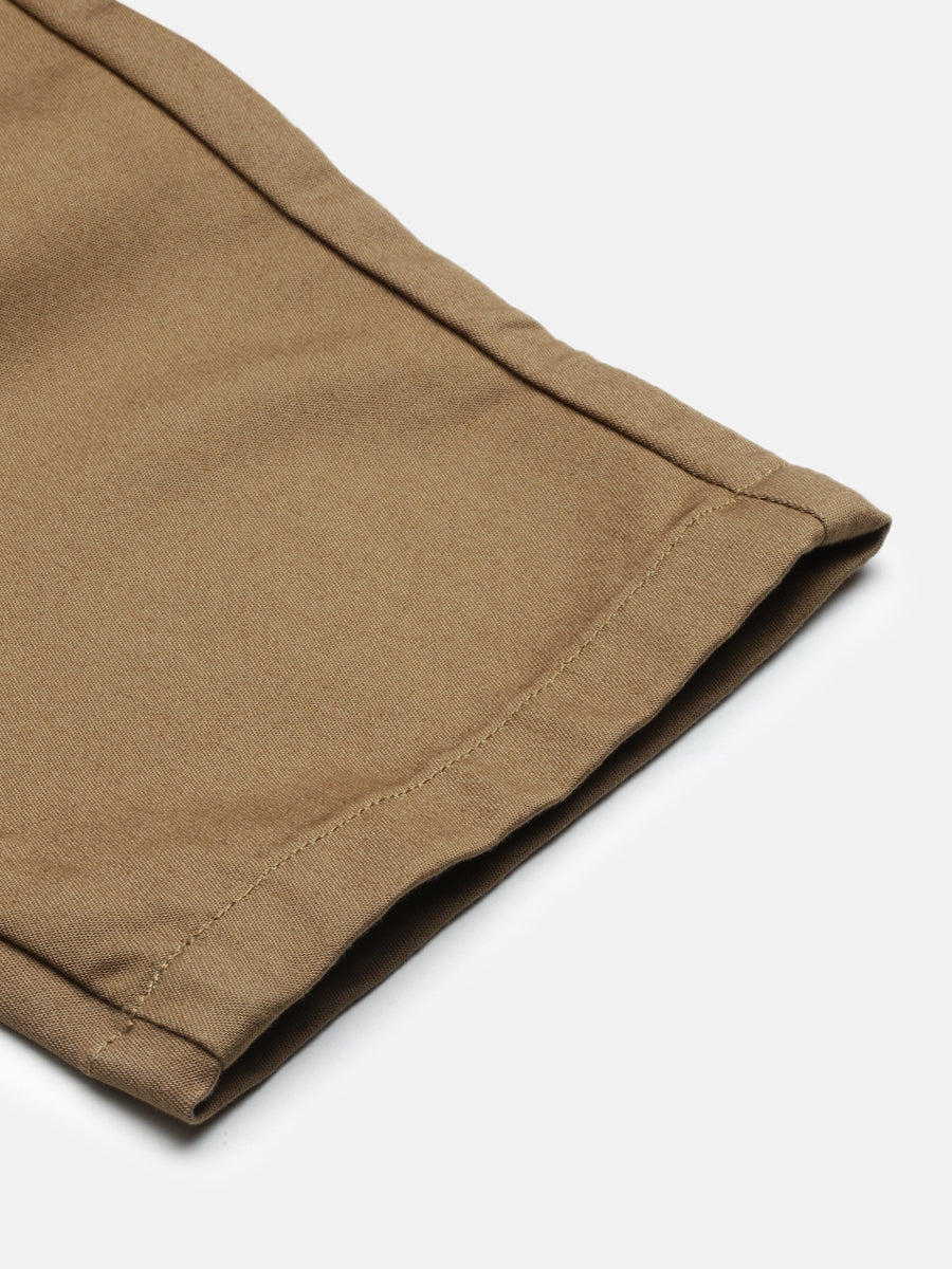 Khakhi Slim Fit Men’s Cotton Pants