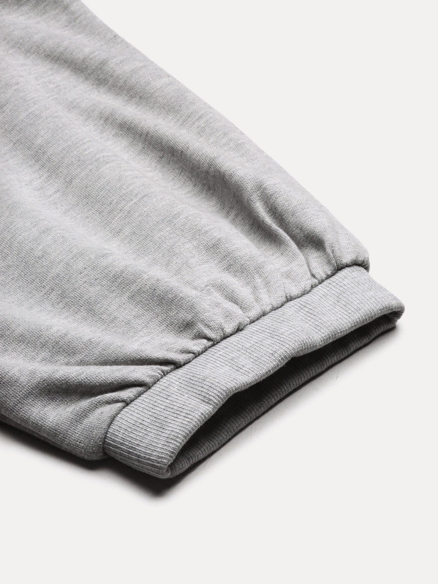 Light Gray Cotton Oversize Lower