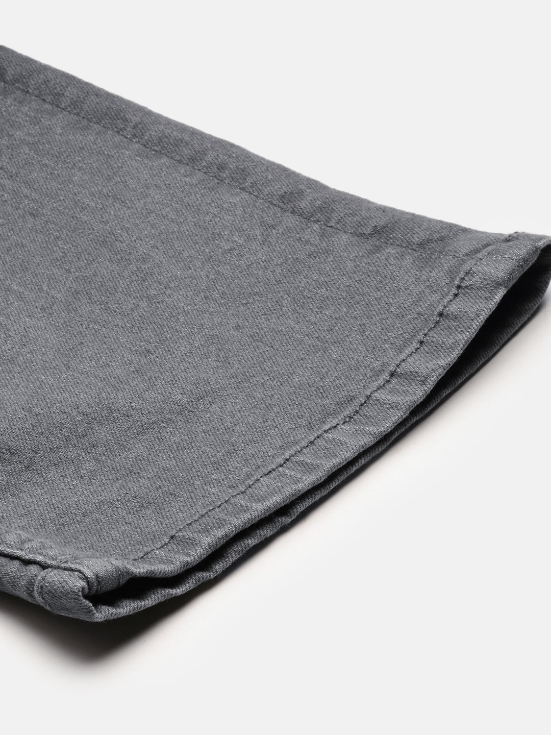 Gray Raw Wash Bootcut Jeans