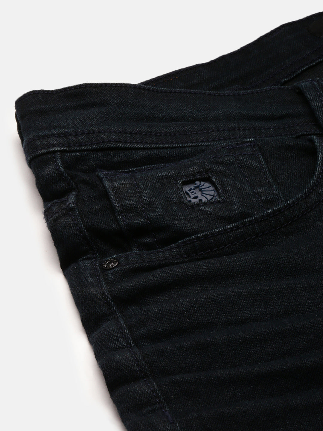 Blue Green Raw Wash Slim Fit Jeans