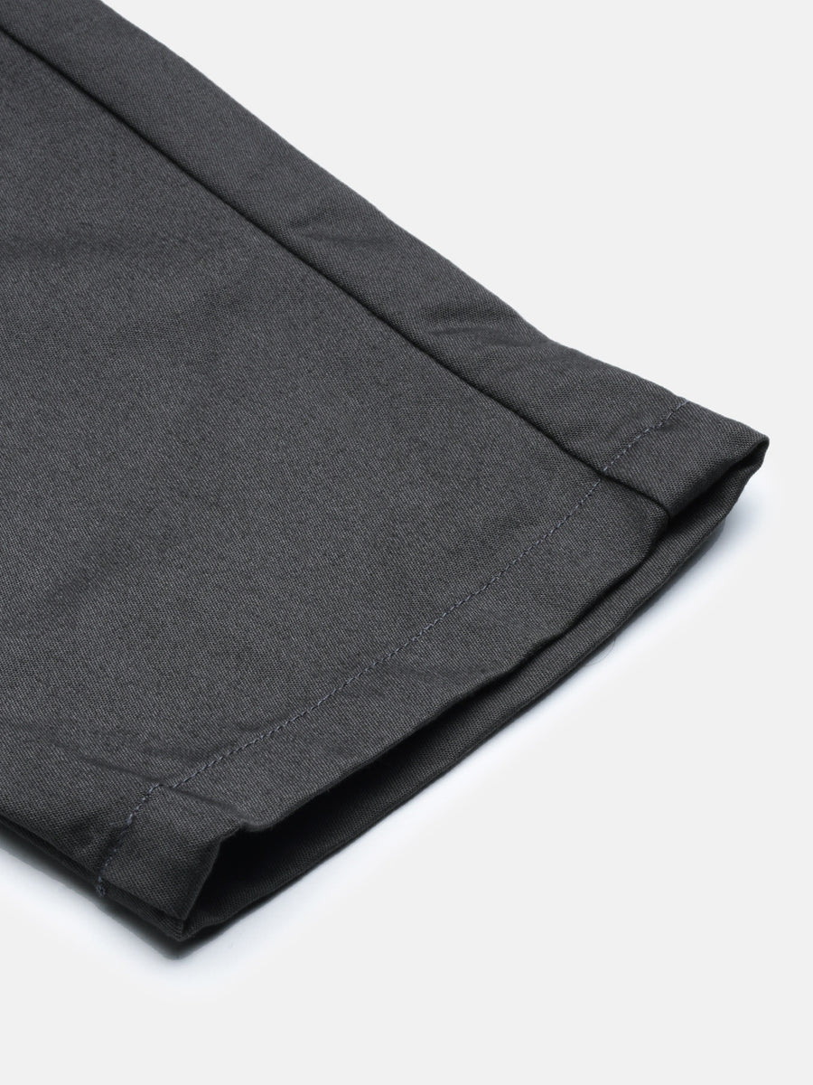 Gray Slim Fit Men’s Cotton Pants