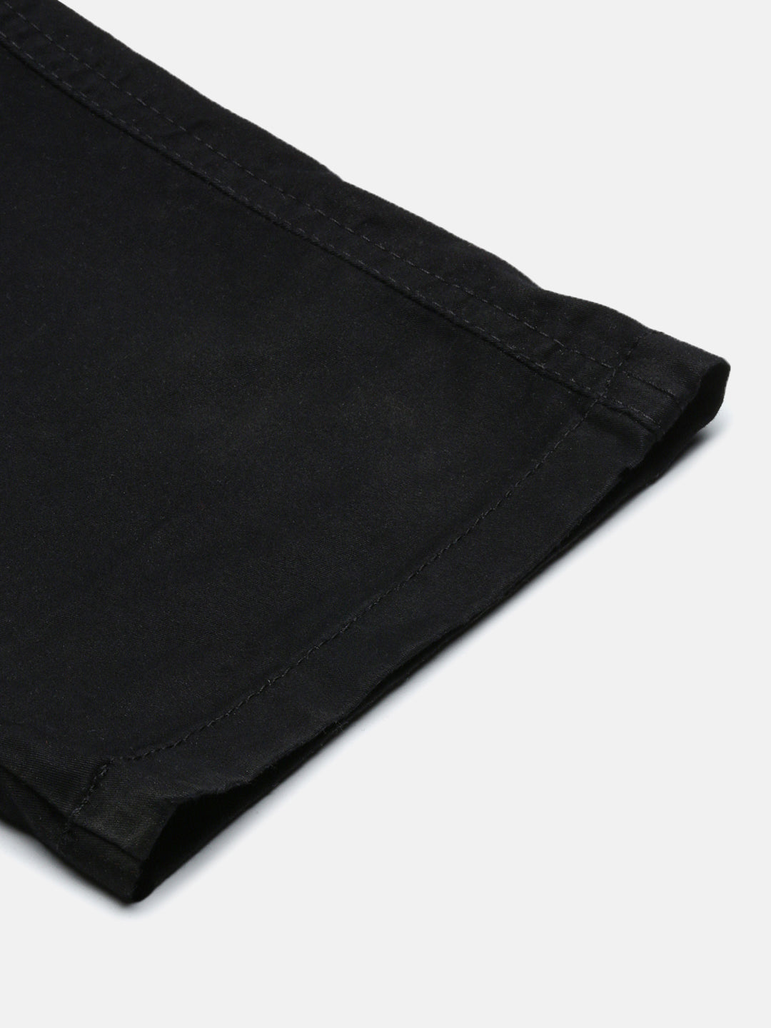 Black Slim Fit Men’s Cotton Pants