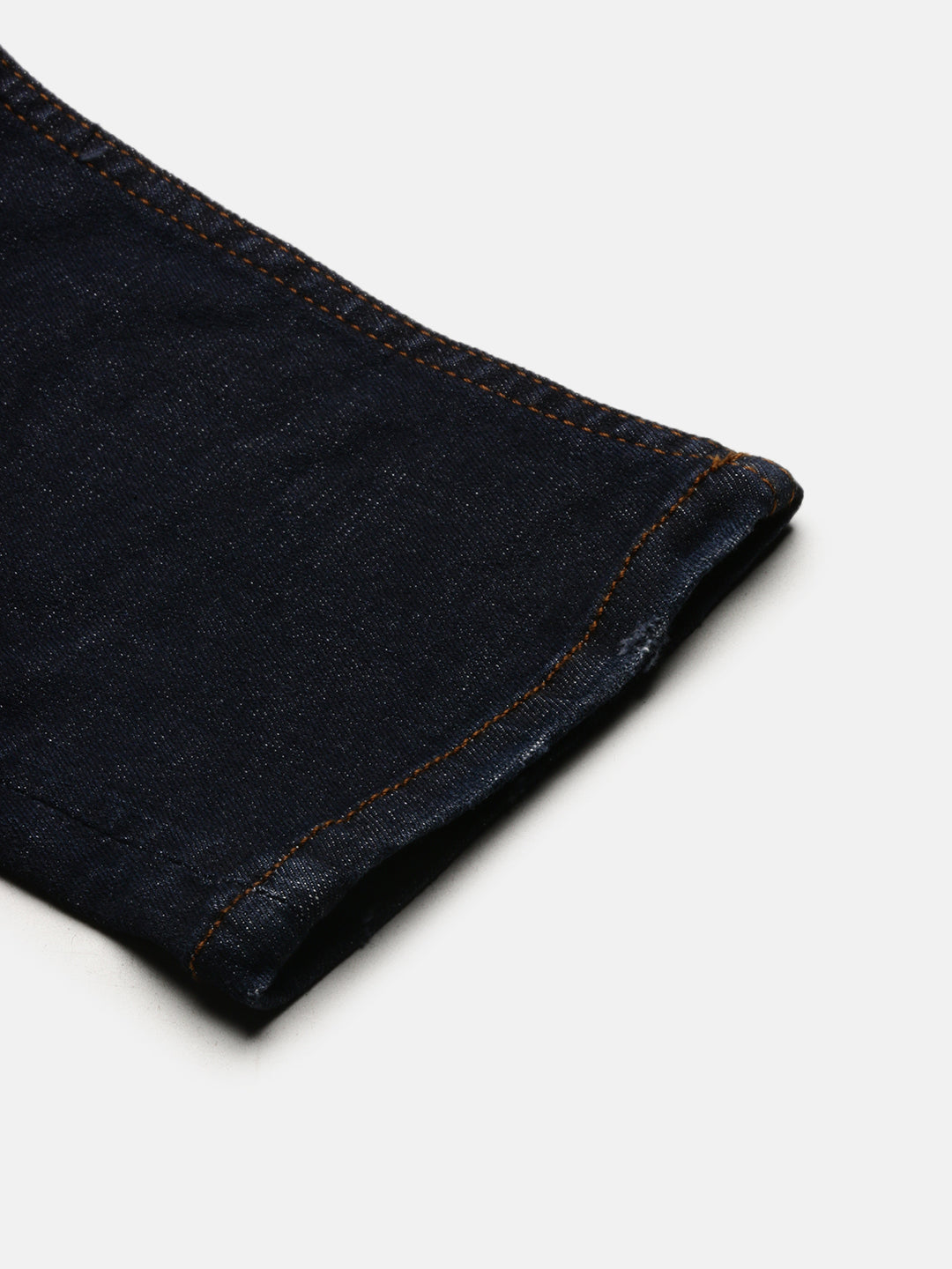 Vintage Dark Blue Straight Stretchable Jeans