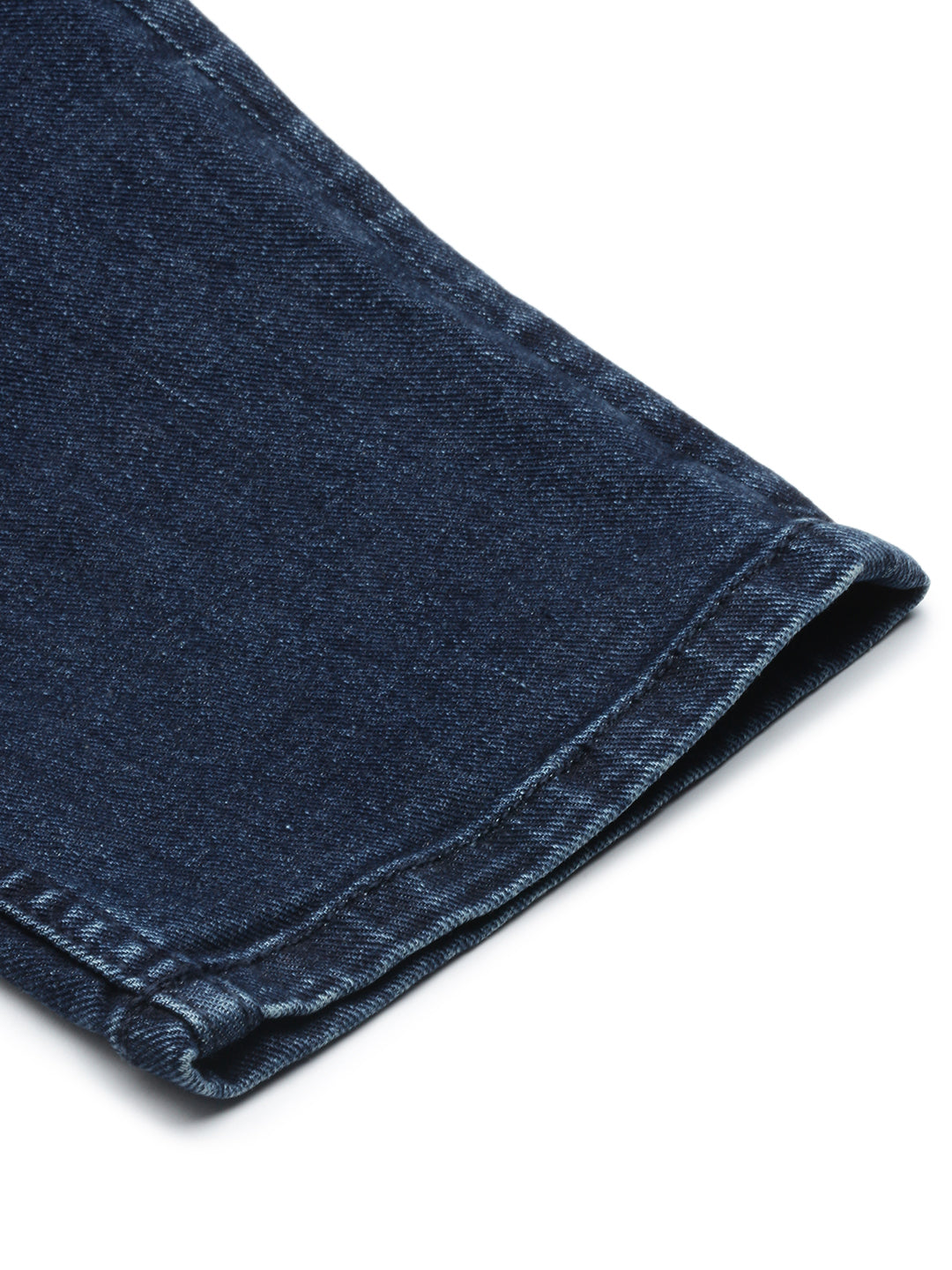 Vintage Yellow Blue Straight Stretchable Jeans