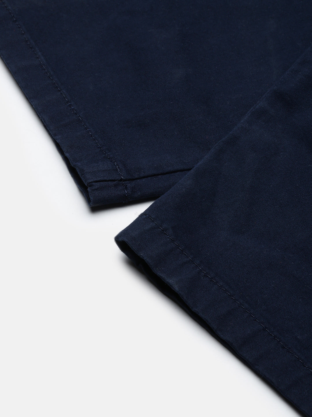 Navy Blue Slim Fit Cargo Shorts