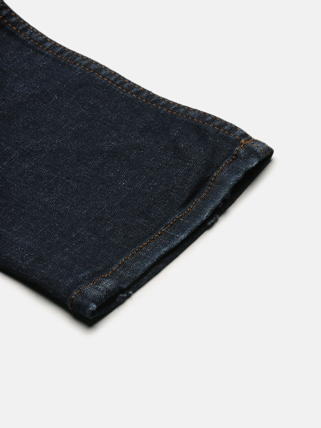 Vintage Dark Blue Straight Stretchable Jeans