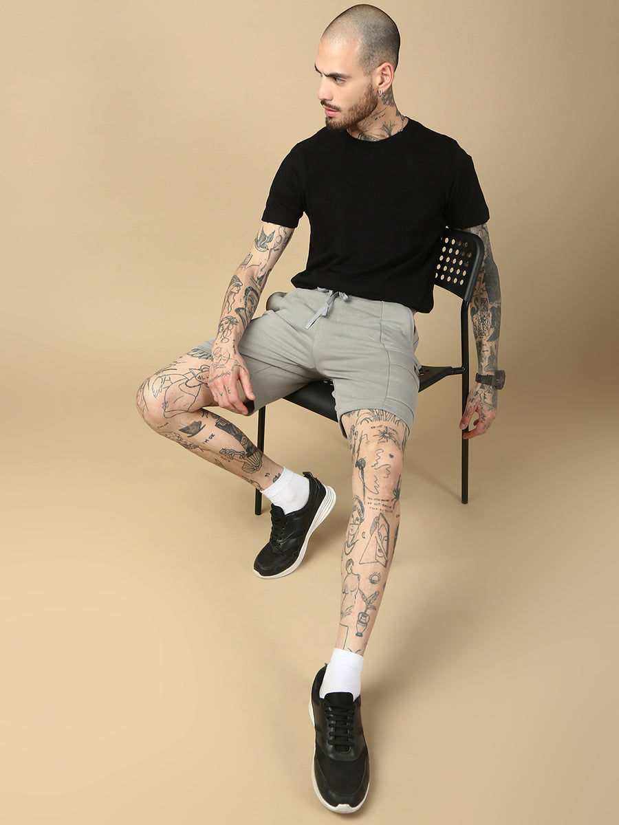 Grey Relax Fit Shorts
