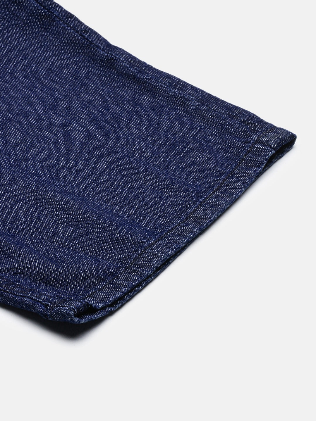 Raw Blue Straight Fit Cotton Cross Pocket Jeans